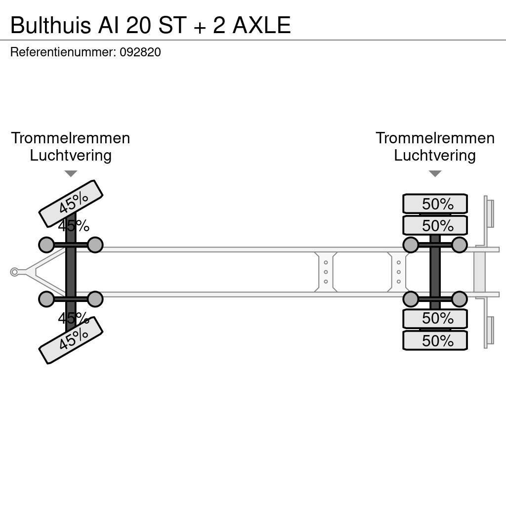 Bulthuis AI 20 ST + 2 AXLE Причепи для перевезення контейнерів