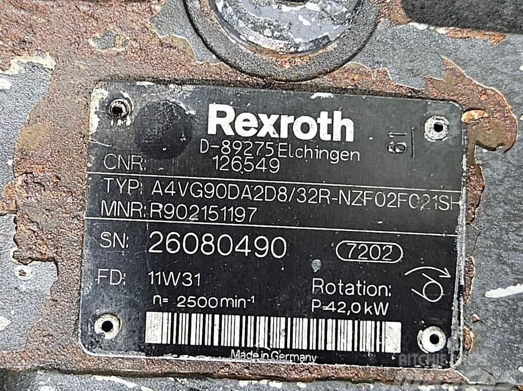 Rexroth A4VG90DA2D8/32R-Drive pump/Fahrpumpe/Rijpomp Гідравліка