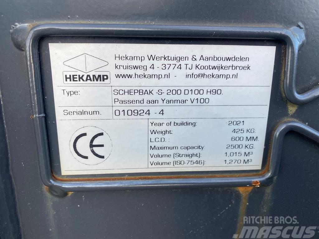 Terex Schaeff Ø50MM-Hekamp SCHEPBAK-S-200 D100 H90-Bucket Ковші