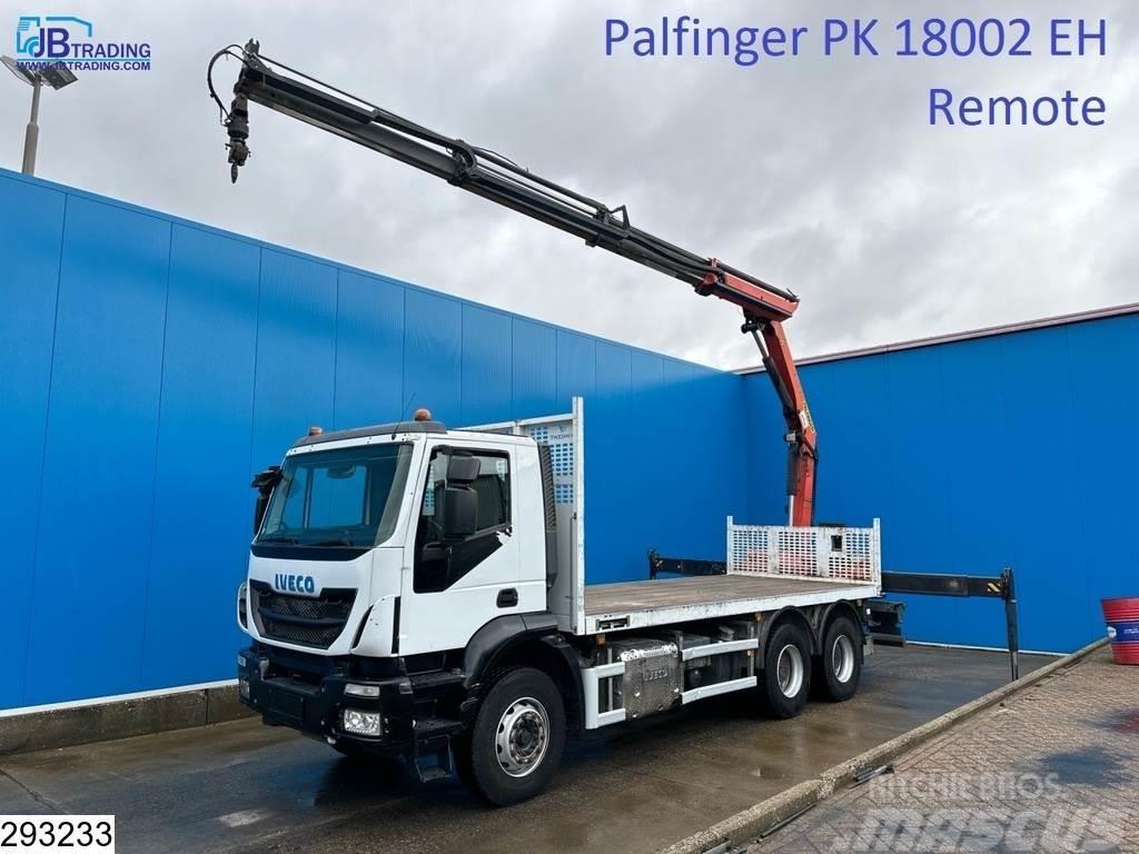 Iveco Trakker 360 6x4, Palfinger, Remote, Steel suspensi Вантажівки-платформи/бокове розвантаження