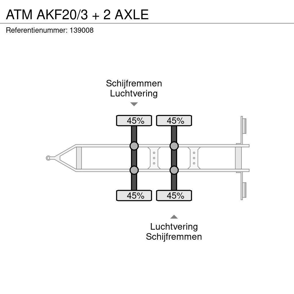 ATM AKF20/3 + 2 AXLE Причепи-платформи/бокове розвантаження
