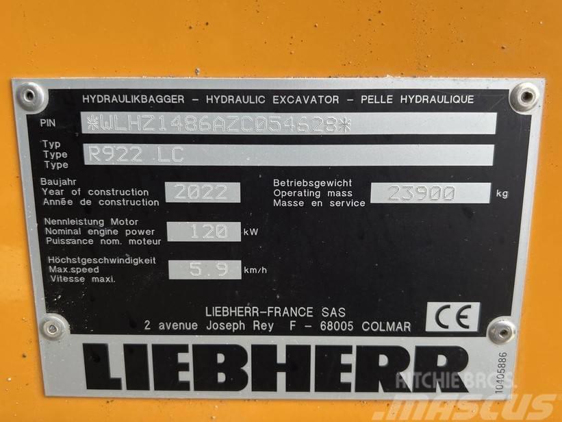 Liebherr R922 LC Гусеничні екскаватори