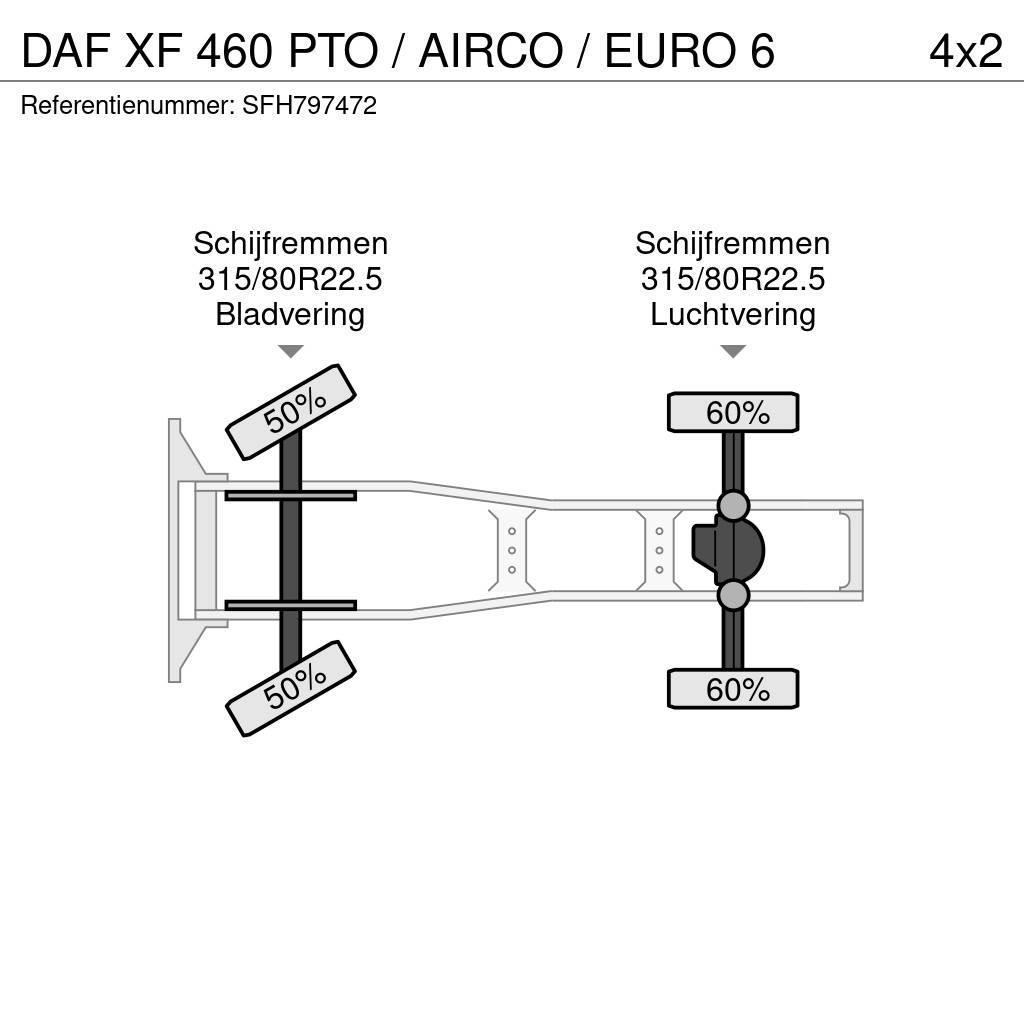 DAF XF 460 PTO / AIRCO / EURO 6 Тягачі