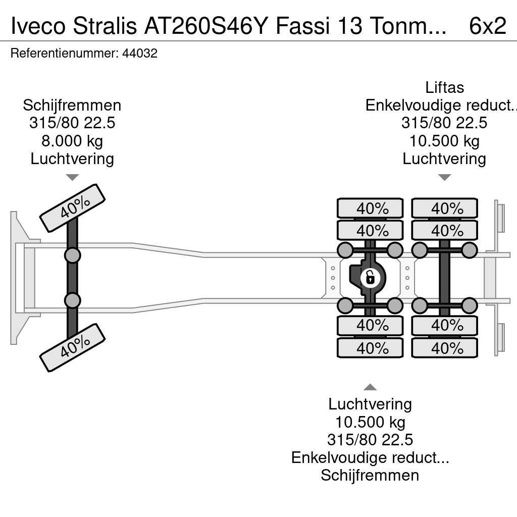 Iveco Stralis AT260S46Y Fassi 13 Tonmeter laadkraan Вантажівки з гаковим підйомом