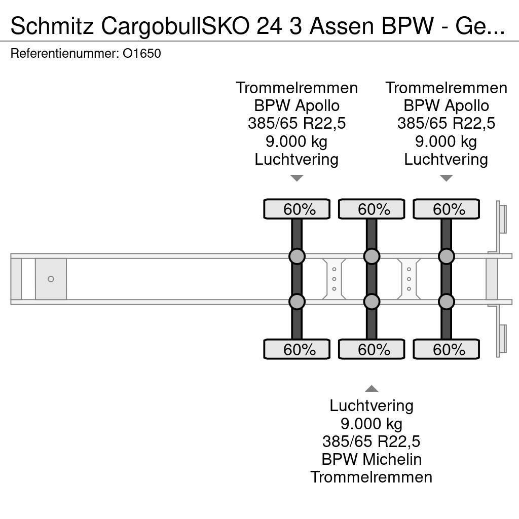 Schmitz Cargobull SKO 24 3 Assen BPW - Gesloten Opbouw - Gegalvanise Напівпричепи з кузовом-фургоном