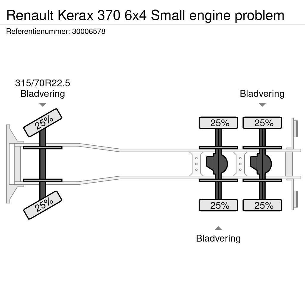 Renault Kerax 370 6x4 Small engine problem Шасі з кабіною