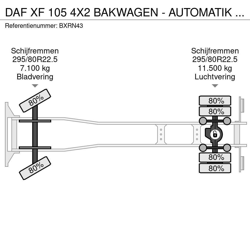 DAF XF 105 4X2 BAKWAGEN - AUTOMATIK - LESAUTO - LOW MI Фургони