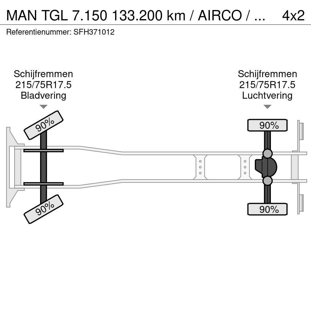 MAN TGL 7.150 133.200 km / AIRCO / MANUEL / CARGOLIFT Фургони
