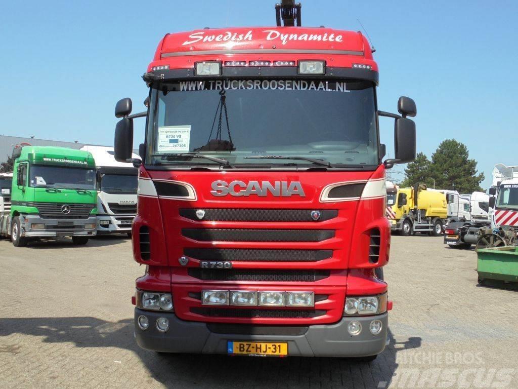 Scania R730 V8 + Euro 5 + Loglift 115Z + 6X4 + DISCOUNTED автокрани