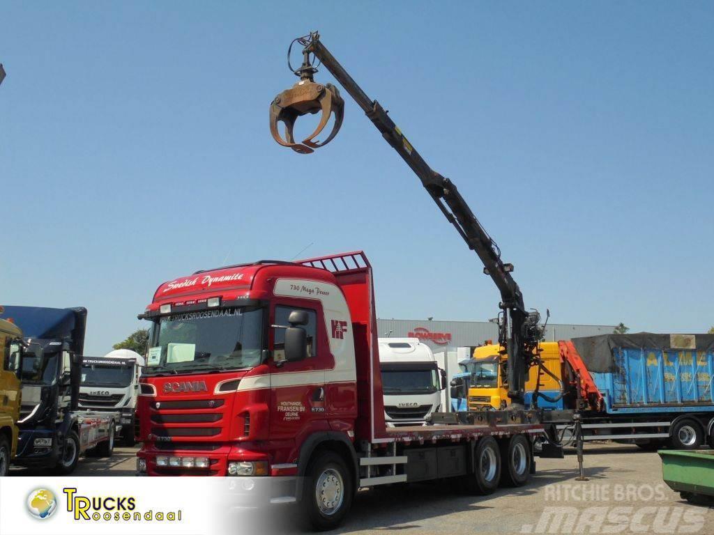 Scania R730 V8 + Euro 5 + Loglift 115Z + 6X4 + DISCOUNTED автокрани