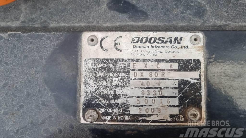 Doosan DX 80 R Середні екскаватори 7т. - 12т.