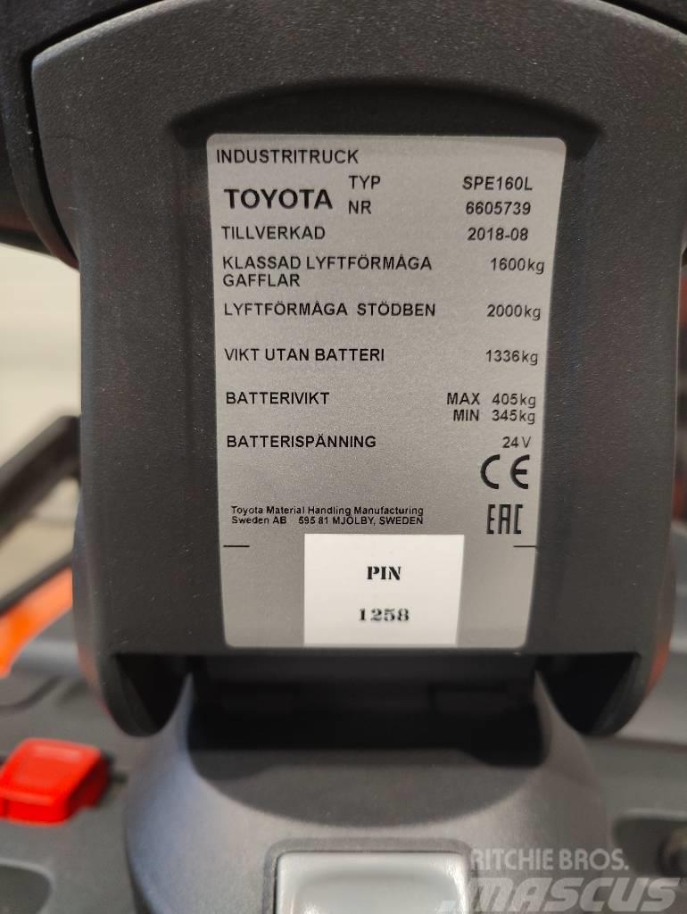 Toyota SPE160L pinkkari Самохідні електроштабелери