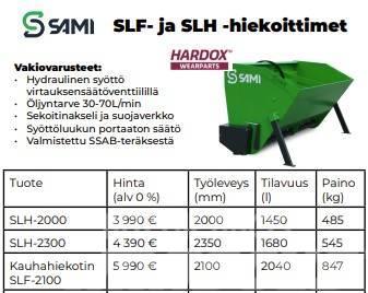 Sami SLH-2000 Hiekoitin 1450L Розсіювачі солі та піску