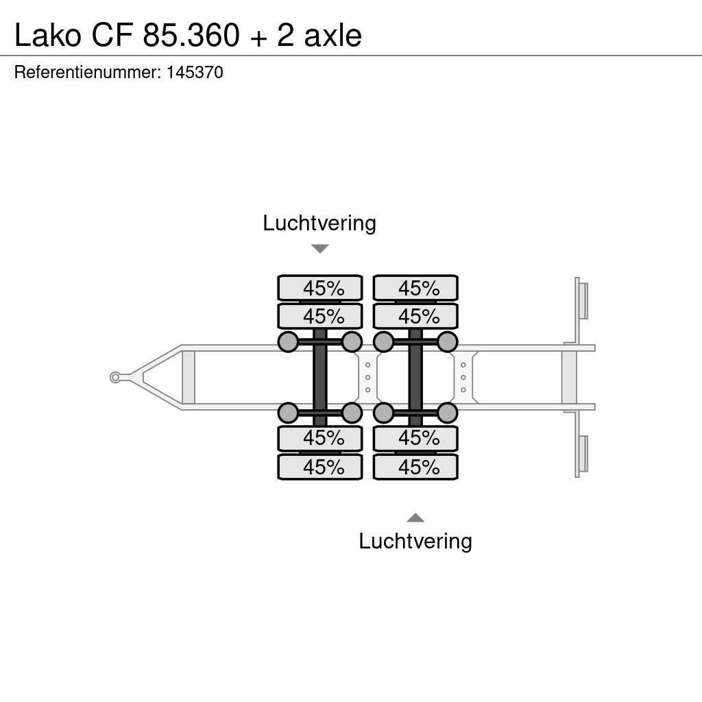 Lako CF 85.360 + 2 axle Причепи-платформи/бокове розвантаження