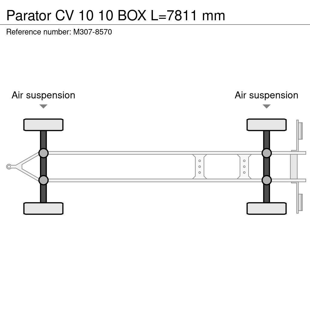 Parator CV 10 10 BOX L=7811 mm Причепи для перевезення контейнерів