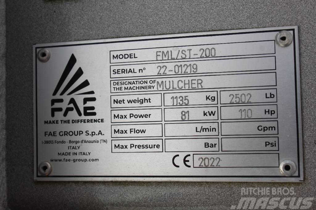 FAE Ex-Demo FML/ST-200 Forestry Mulcher Лісові мулчери
