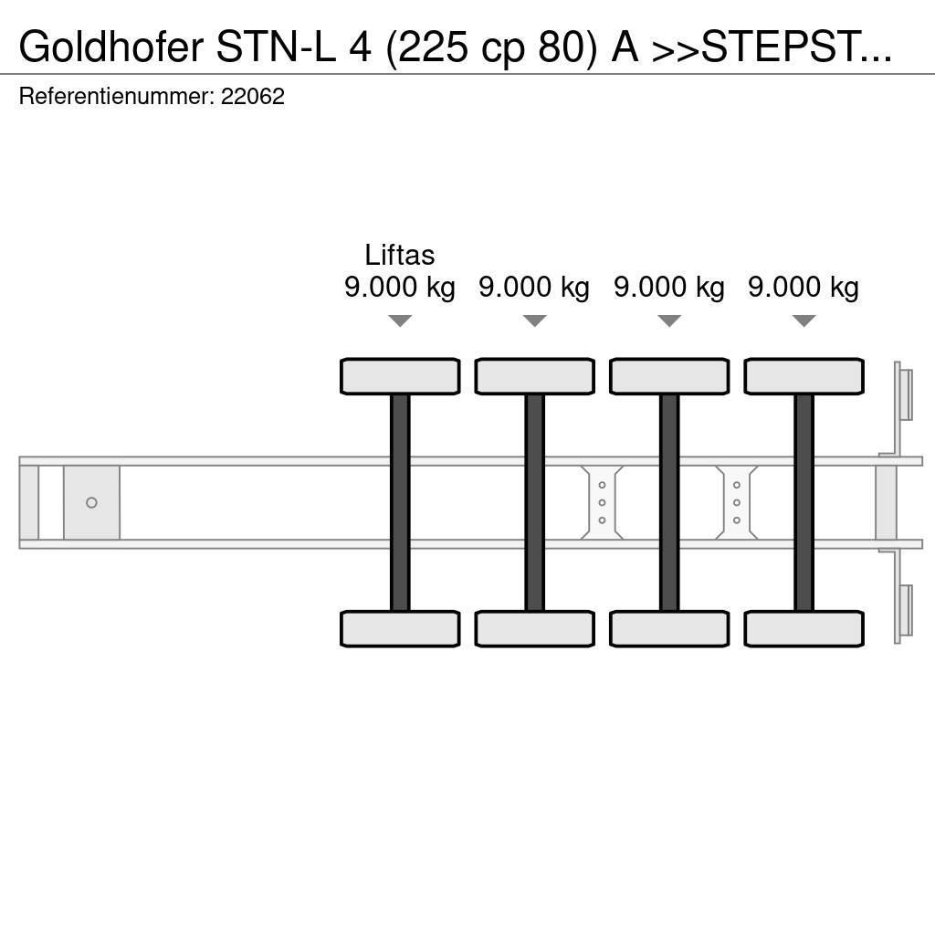 Goldhofer STN-L 4 (225 cp 80) A >>STEPSTAR<< (CARGOPLUS® tyr Низькорамні напівпричепи