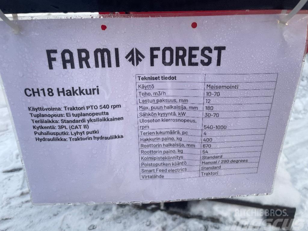 Farmi Forest CH18 Подрібнювачі деревини