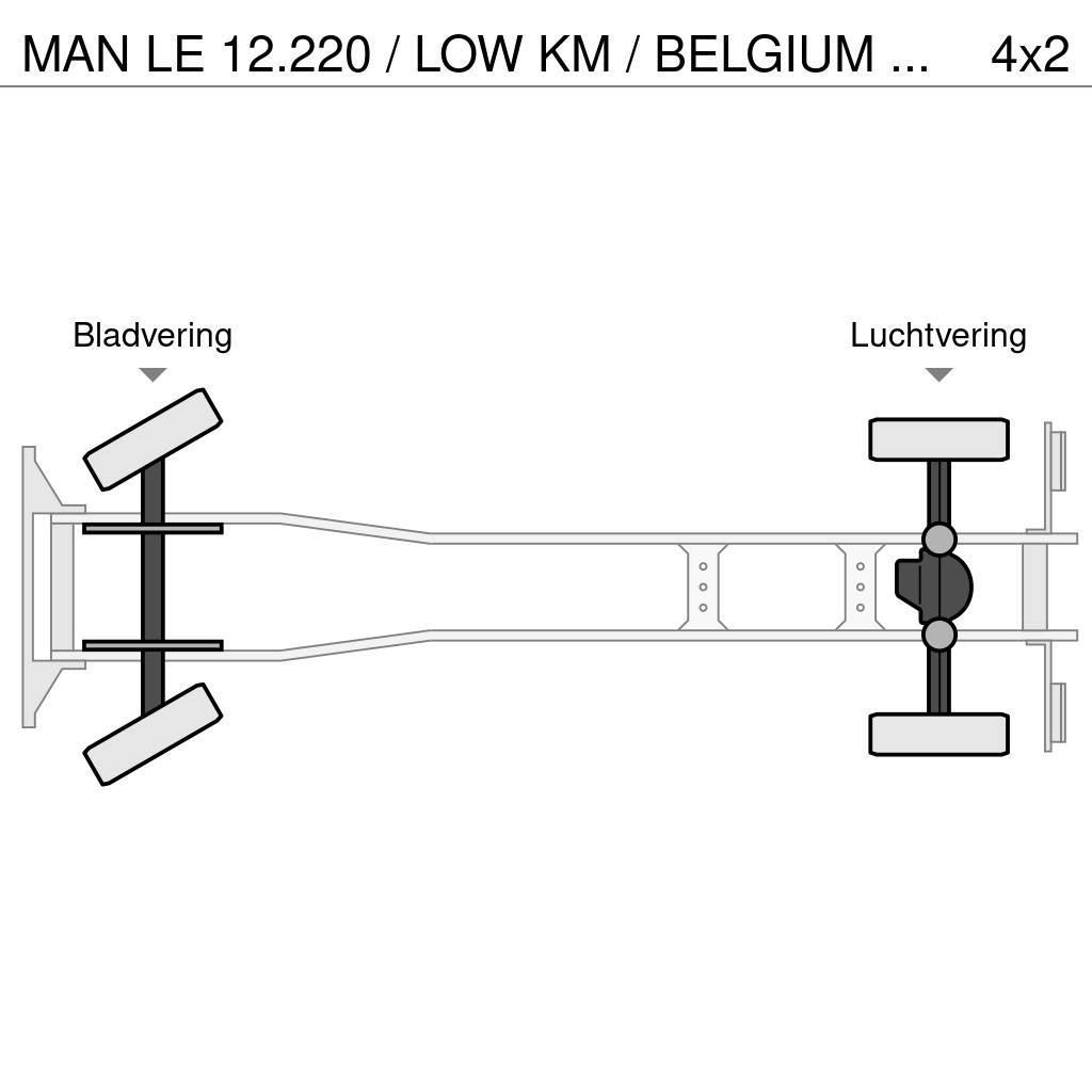 MAN LE 12.220 / LOW KM / BELGIUM TRUCK !! Фургони