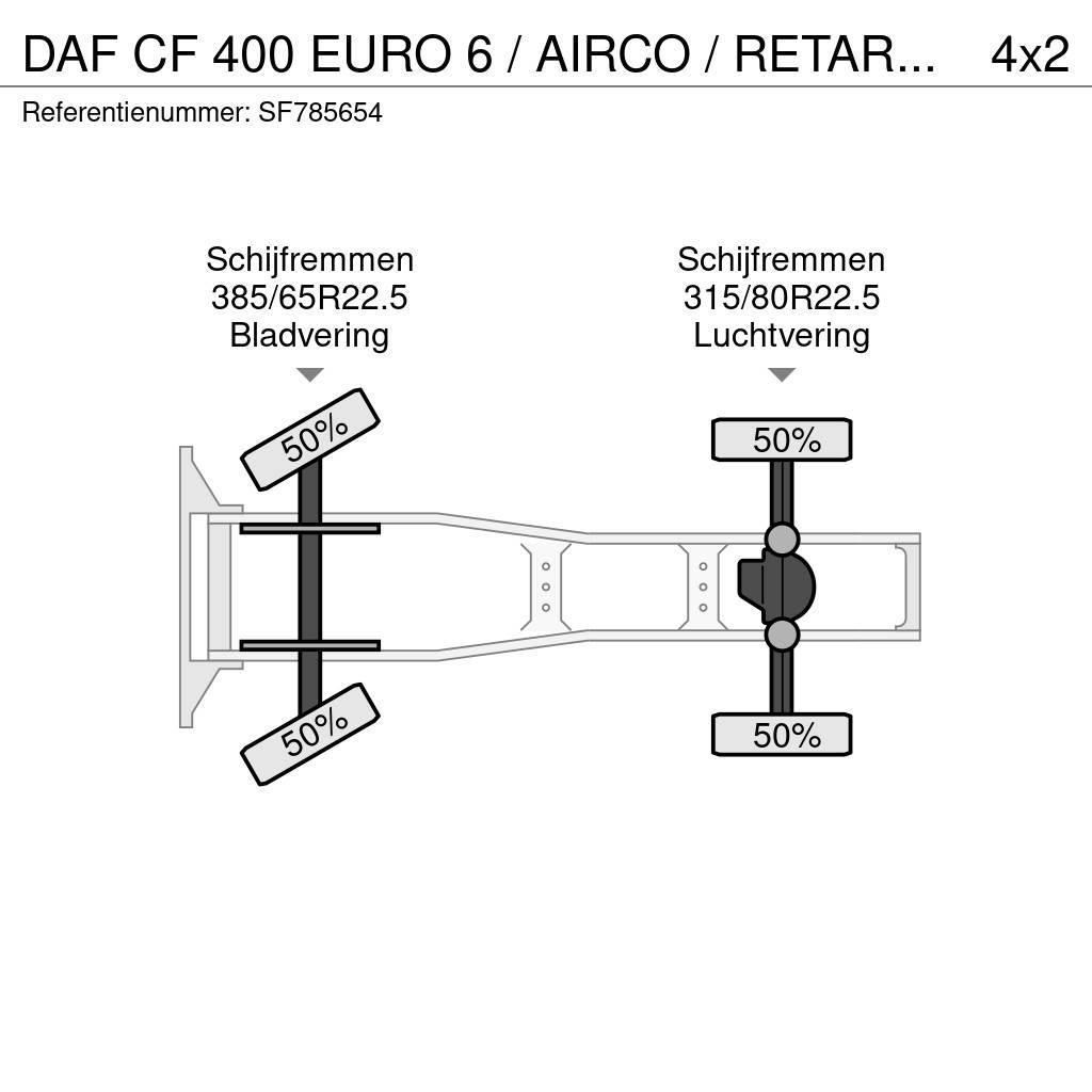 DAF CF 400 EURO 6 / AIRCO / RETARDER Тягачі