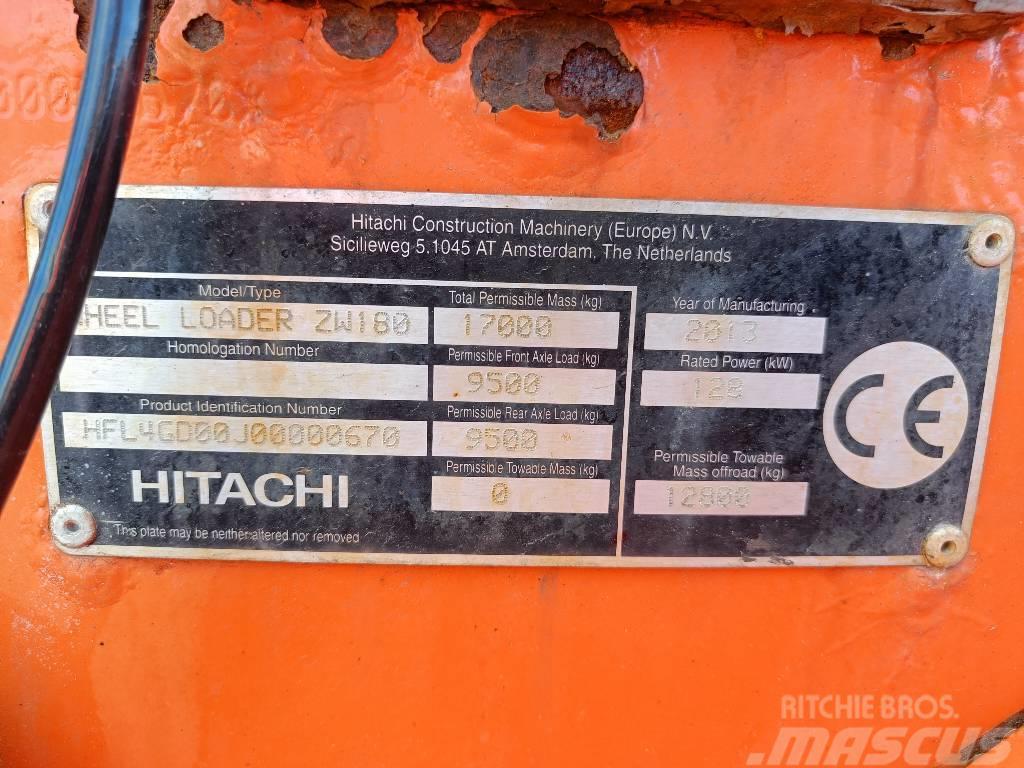 Hitachi ZW 180 Фронтальні навантажувачі