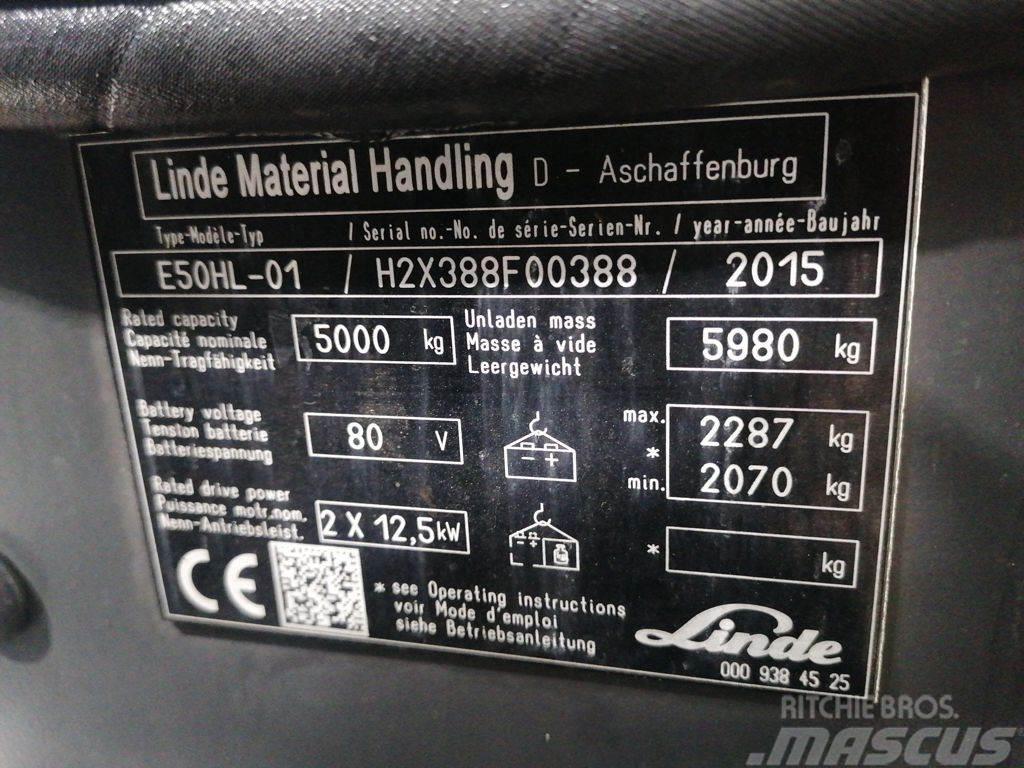 Linde E50HL-01 Електронавантажувачі