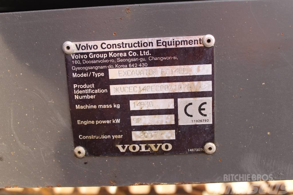 Volvo EC 140 E / Pyörittäjä, Novatron 3D, 2 kauhaa Гусеничні екскаватори