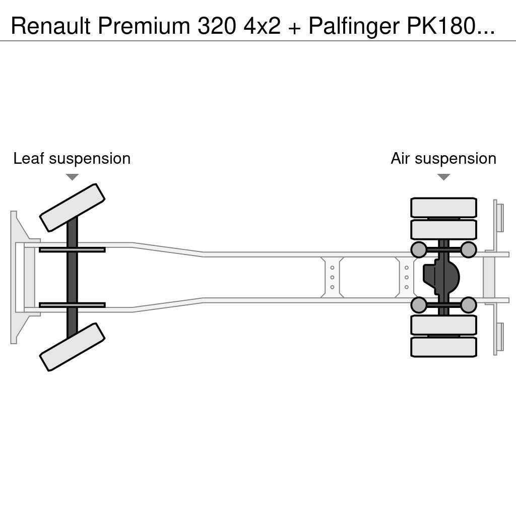 Renault Premium 320 4x2 + Palfinger PK18002-EH C (Year 201 Вантажівки з гаковим підйомом