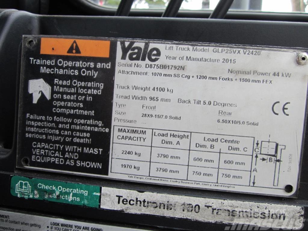 Yale GLP25VX Газові навантажувачі
