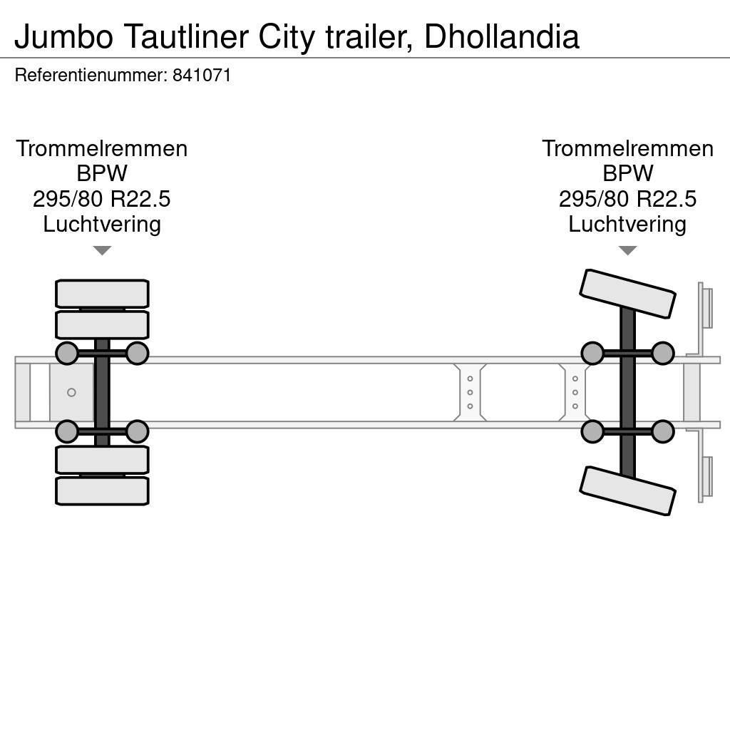 Jumbo Tautliner City trailer, Dhollandia Тентовані напівпричепи