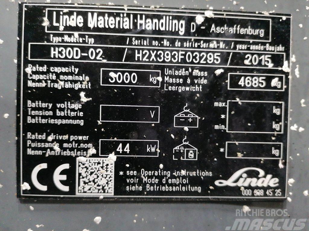 Linde H30D-02 Дизельні навантажувачі