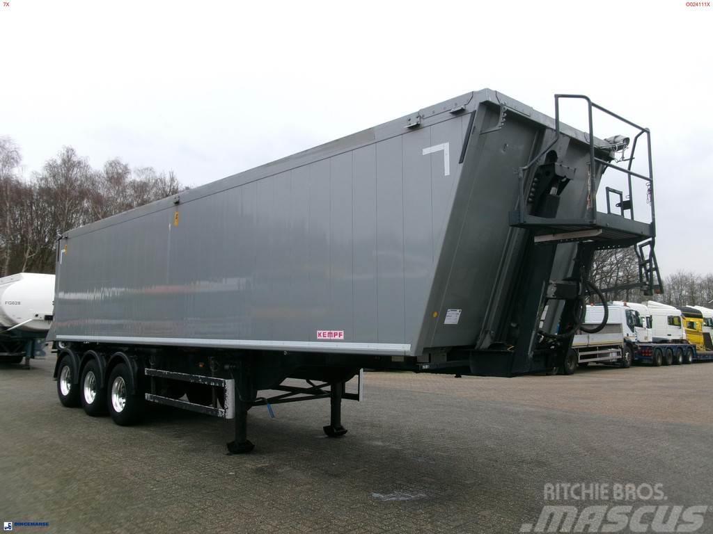 Kempf Tipper trailer alu 55.5 m3 + tarpaulin Напівпричепи-самоскиди