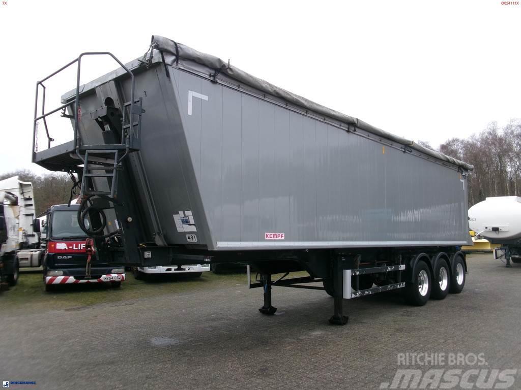 Kempf Tipper trailer alu 55.5 m3 + tarpaulin Напівпричепи-самоскиди