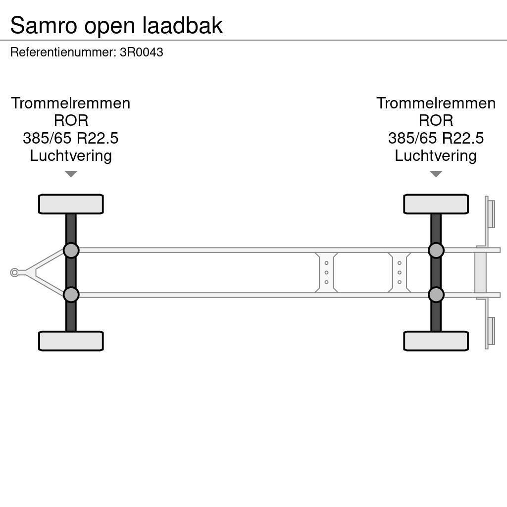 Samro open laadbak Причепи-платформи/бокове розвантаження