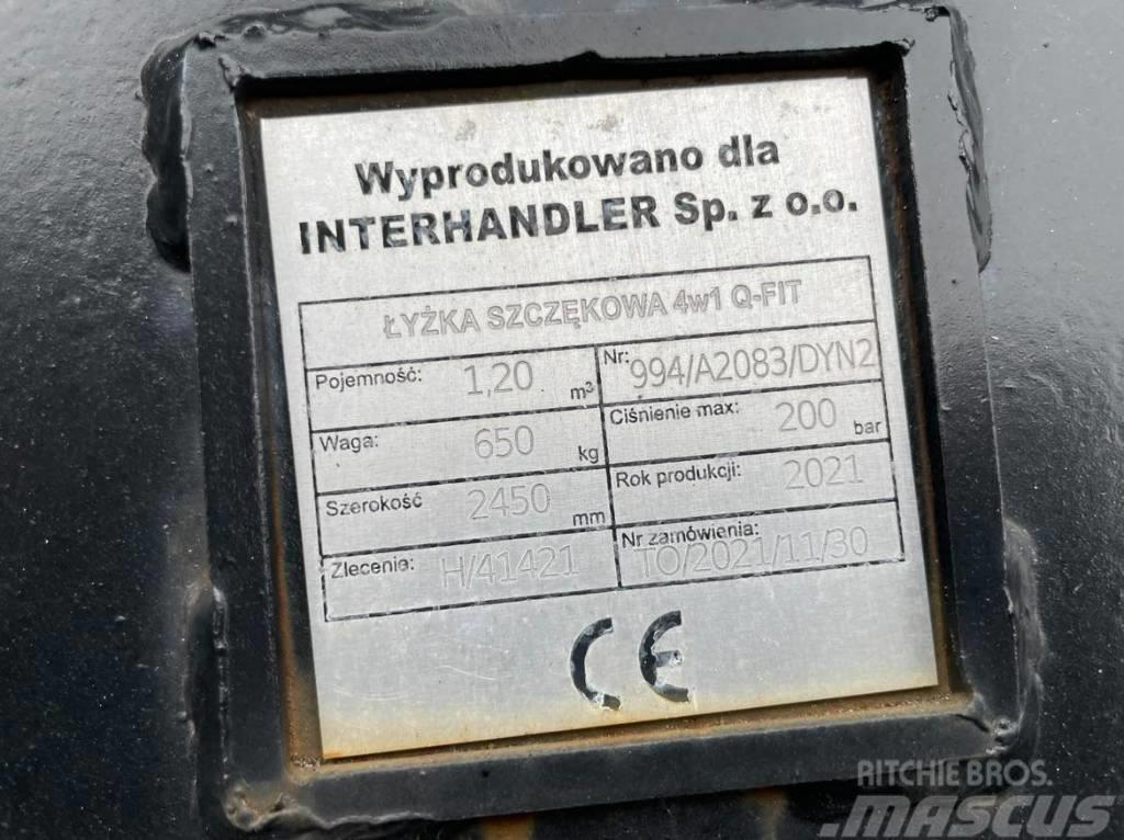  Dyna-metal Łyżka 4w1 z lemieszem 2450mm Ковші