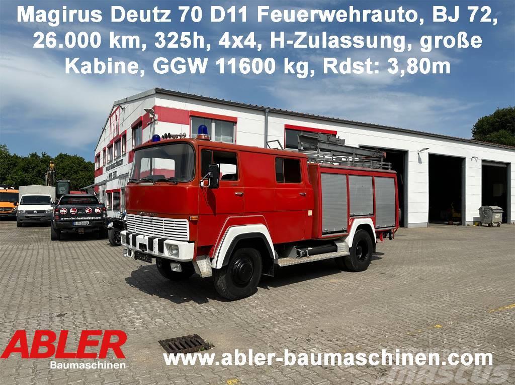 Magirus Deutz 70 D11 Feuerwehrauto 4x4 H-Zulassung Фургони