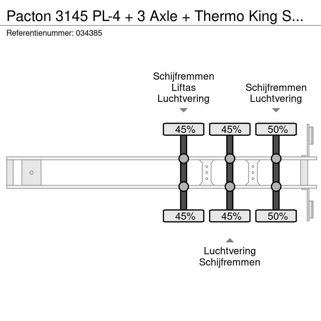 Pacton 3145 PL-4 + 3 Axle + Thermo King SMX SR Напівпричепи-рефрижератори