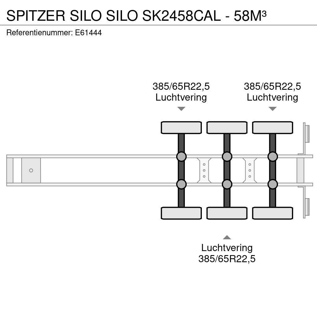 Spitzer Silo SILO SK2458CAL - 58M³ Напівпричепи-автоцистерни