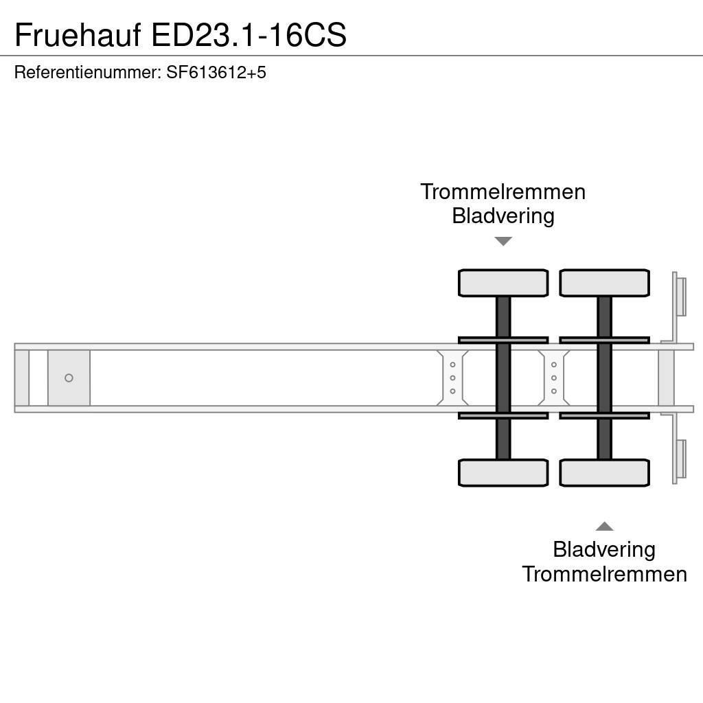 Fruehauf ED23.1-16CS Низькорамні напівпричепи