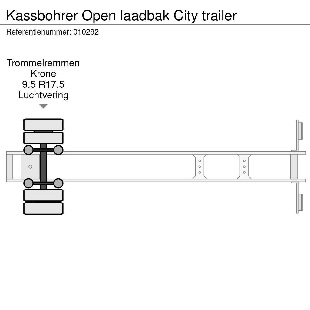 Kässbohrer Open laadbak City trailer Напівпричепи-платформи/бічне розвантаження