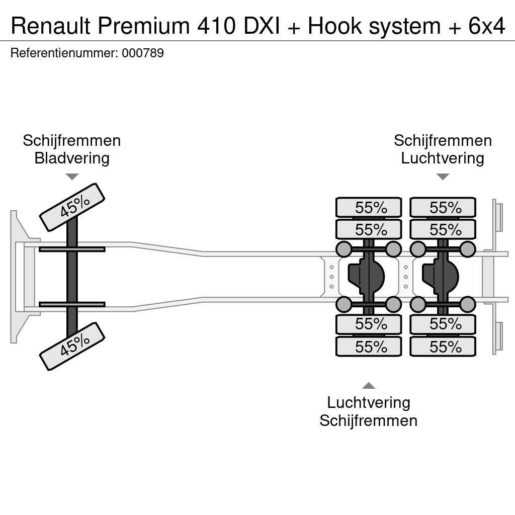 Renault Premium 410 DXI + Hook system + 6x4 Вантажівки з гаковим підйомом