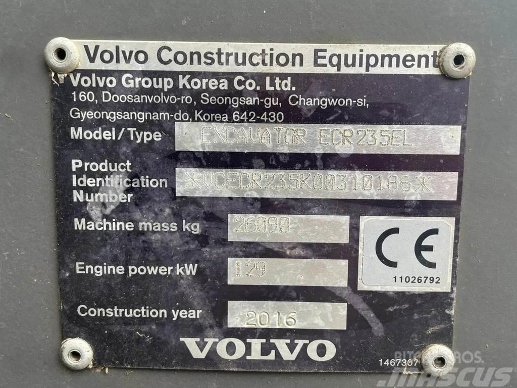 Volvo ECR 235 EL | ROTOTILT | BUCKET | AIRCO Гусеничні екскаватори