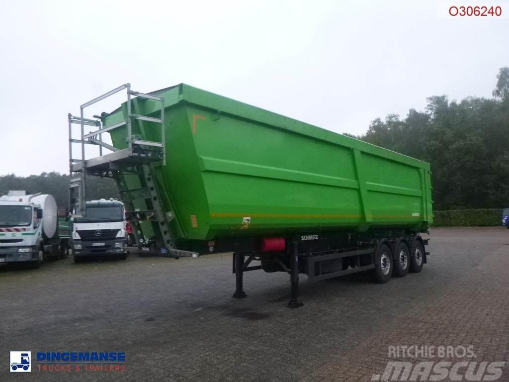 Schmitz Cargobull Tipper trailer steel 58 m3 + tarpaulin Напівпричепи-платформи/бічне розвантаження
