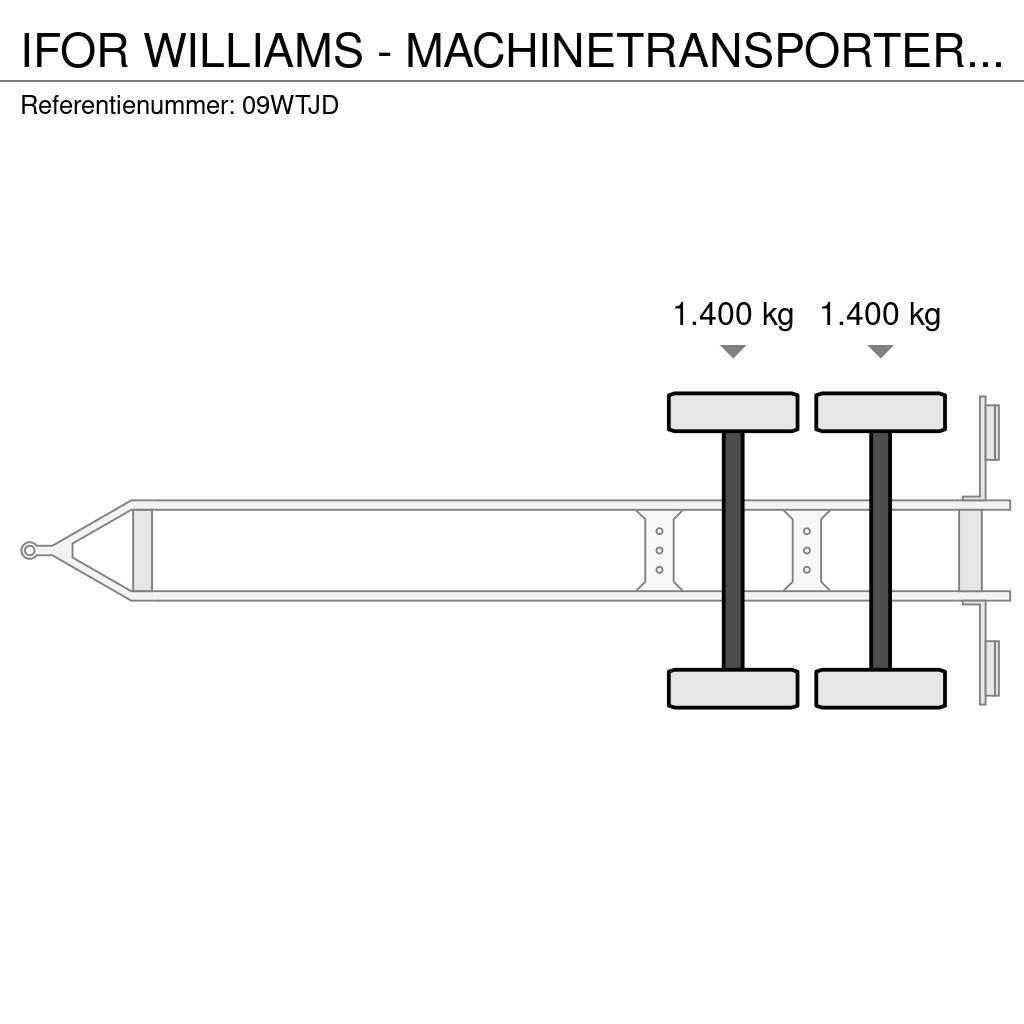 Ifor Williams - MACHINETRANSPORTER TRAILER AANHANGER MARGE Причепи-платформи/бокове розвантаження