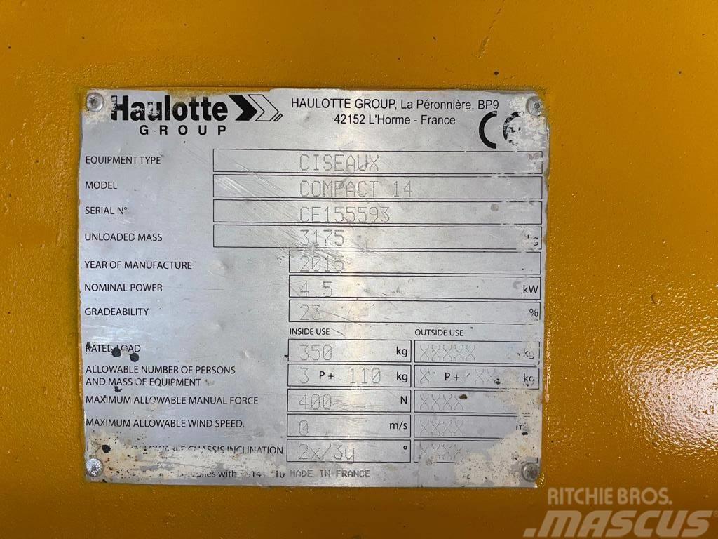 Haulotte Compact 14 Підйомники-ножиці