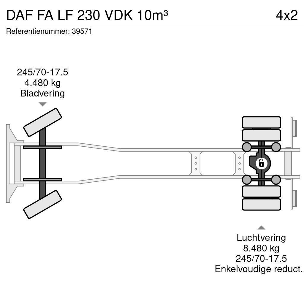DAF FA LF 230 VDK 10m³ Сміттєвози