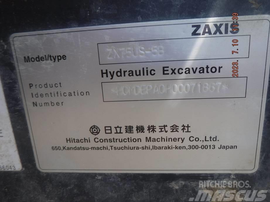 Hitachi ZX75US-5B Середні екскаватори 7т. - 12т.
