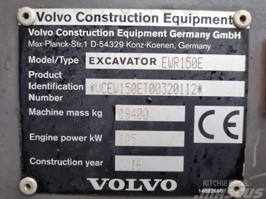 Volvo EWR 150 E Колісні екскаватори