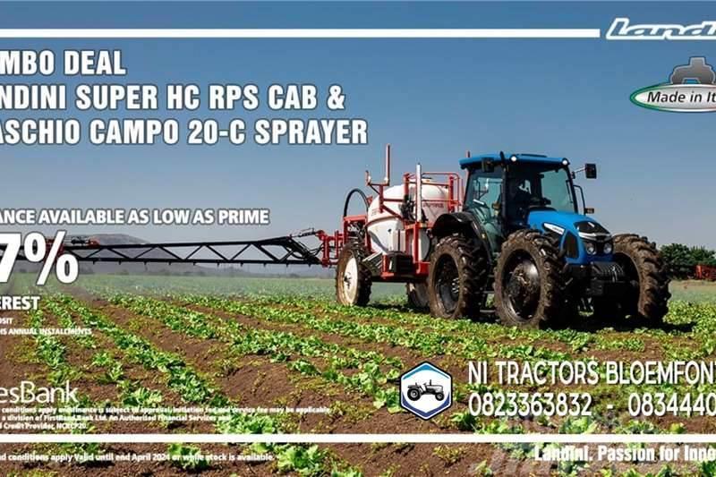 Landini PROMO - Landini Super HC RPS CAB & Maschio Sprayer Трактори
