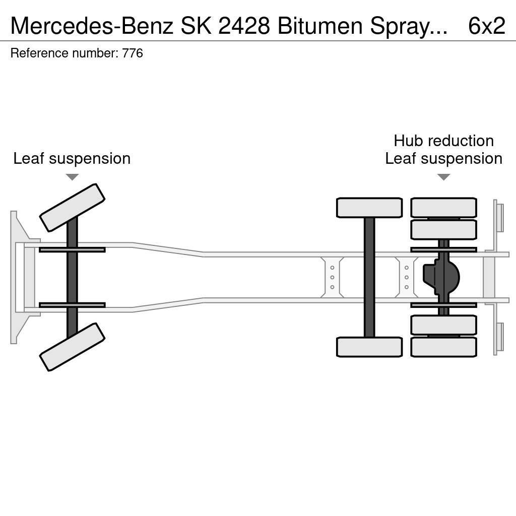 Mercedes-Benz SK 2428 Bitumen Sprayer 11.000L Good Condition Автогудронатори